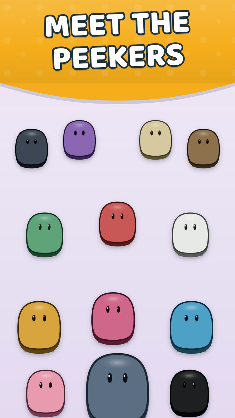 Peek-a-Pop screenshot — Meet the Peekers