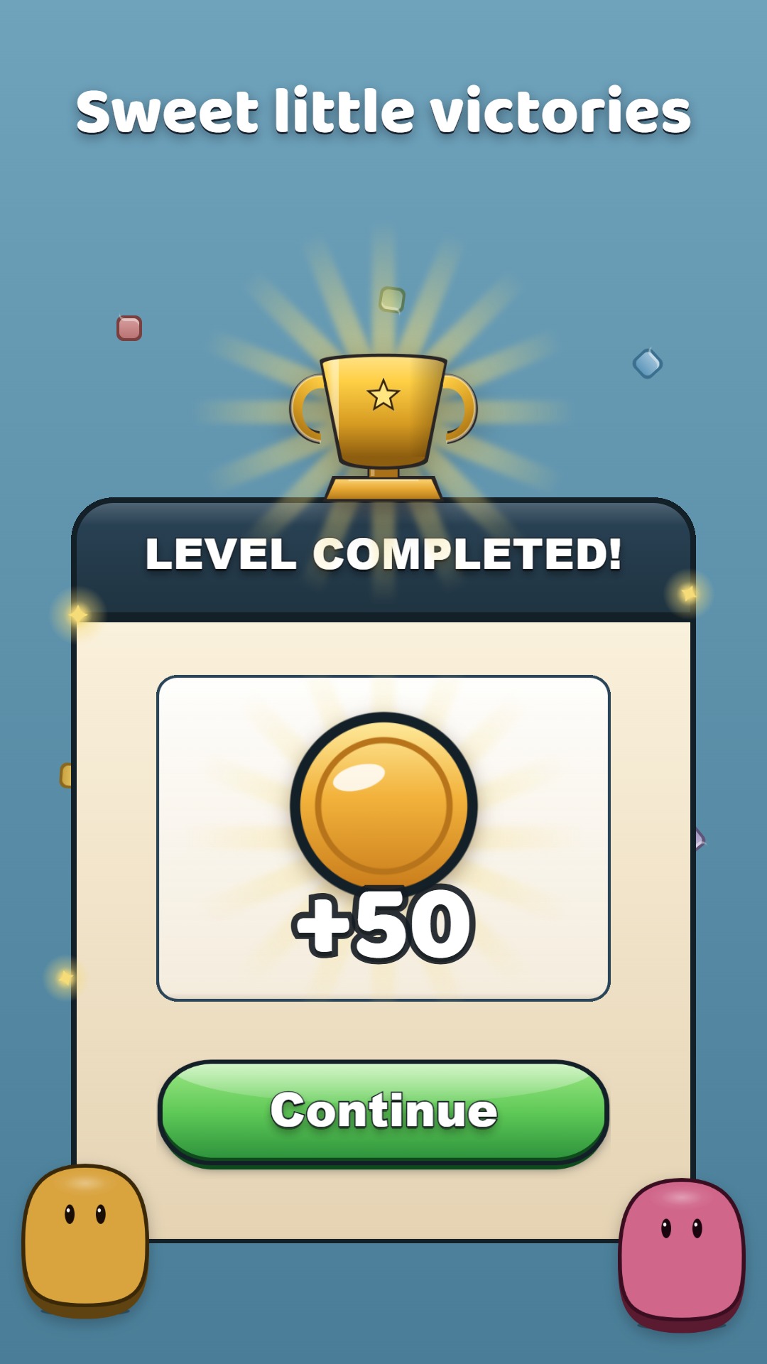 Level completed — the hidden picture revealed